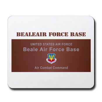 BAFB - M01 - 03 - Beale Air Force Base with Text - Mousepad