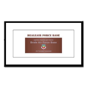 BAFB - M01 - 02 - Beale Air Force Base with Text - Small Framed Print