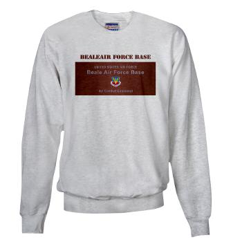 BAFB - A01 - 03 - Beale Air Force Base with Text - Sweatshirt
