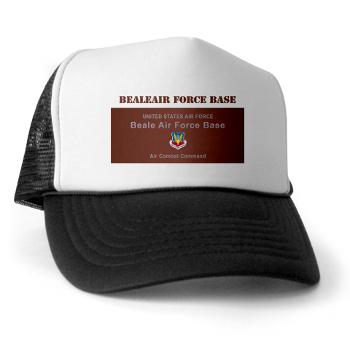 BAFB - A01 - 02 - Beale Air Force Base with Text - Trucker Hat