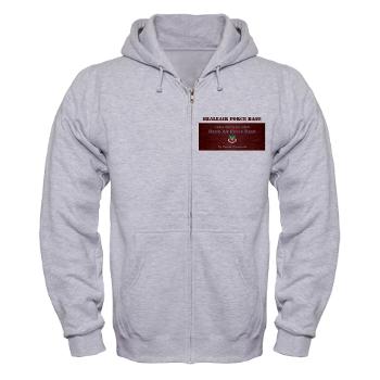 BAFB - A01 - 03 - Beale Air Force Base with Text - Zip Hoodie