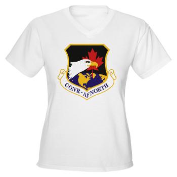 FAF - A01 - 04 - First Air Force - Women's V-Neck T-Shirt