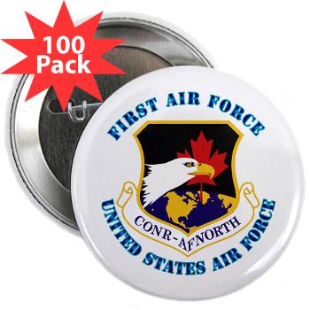 FAF - M01 - 01 - First Air Force with Text - 2.25" Button (100 pack)