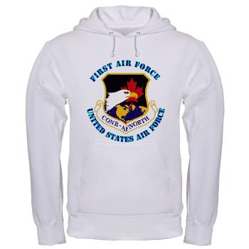 FAF - A01 - 03 - First Air Force with Text - Hooded Sweatshirt