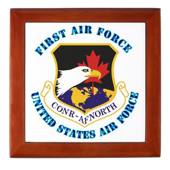 FAF - M01 - 03 - First Air Force with Text - Keepsake Box