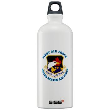 FAF - M01 - 03 - First Air Force with Text - Sigg Water Bottle 1.0L