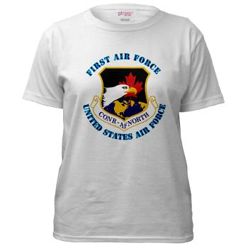 FAF - A01 - 04 - First Air Force with Text - Women's T-Shirt