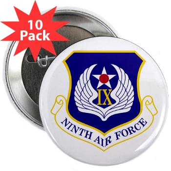 NAF - M01 - 01 - Ninth Air Force - 2.25" Button (10 pack)