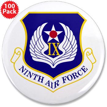 NAF - M01 - 01 - Ninth Air Force - 3.5" Button (100 pack)