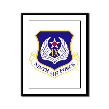 NAF - M01 - 02 - Ninth Air Force - Framed Panel Print