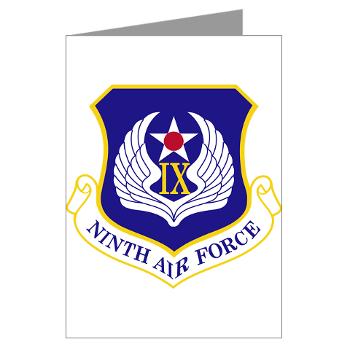 NAF - M01 - 02 - Ninth Air Force - Greeting Cards (Pk of 10)