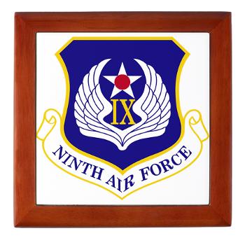 NAF - M01 - 03 - Ninth Air Force - Keepsake Box - Click Image to Close