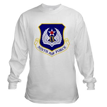 NAF - A01 - 03 - Ninth Air Force - Long Sleeve T-Shirt