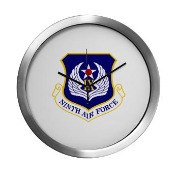 NAF - M01 - 03 - Ninth Air Force - Modern Wall Clock