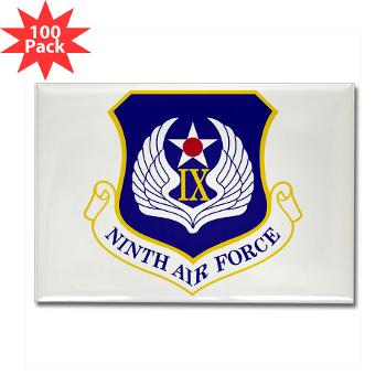 NAF - M01 - 01 - Ninth Air Force - Rectangle Magnet (100 pack) - Click Image to Close