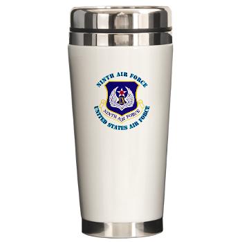 NAF - M01 - 03 - Ninth Air Force with Text - Ceramic Travel Mug