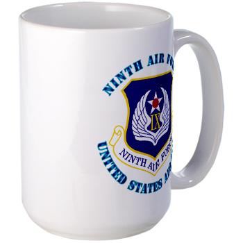 NAF - M01 - 03 - Ninth Air Force with Text - Large Mug