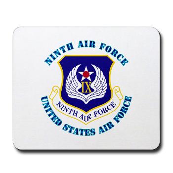 NAF - M01 - 03 - Ninth Air Force with Text - Mousepad