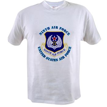 NAF - A01 - 04 - Ninth Air Force with Text - Value T-shirt