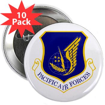 PAF - M01 - 01 - Pacific Air Forces - 2.25" Button (10 pack) - Click Image to Close