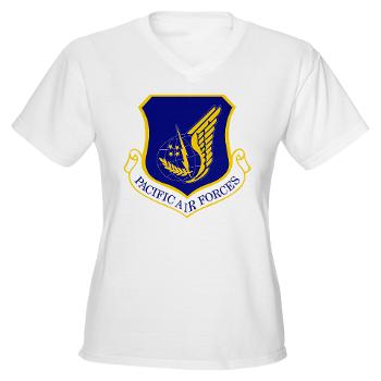 PAF - A01 - 04 - Pacific Air Forces - Women's V-Neck T-Shirt