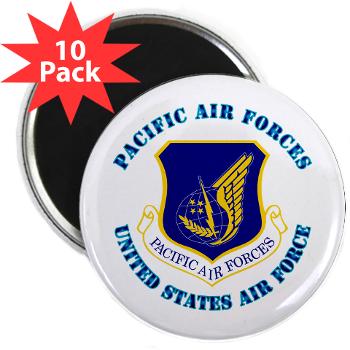 PAF - M01 - 01 - Pacific Air Forces with Text - 2.25" Magnet (10 pack)