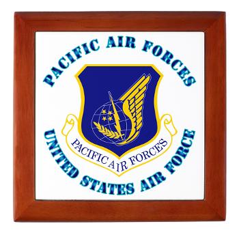 PAF - M01 - 03 - Pacific Air Forces with Text - Keepsake Box