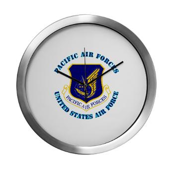 PAF - M01 - 03 - Pacific Air Forces with Text - Modern Wall Clock