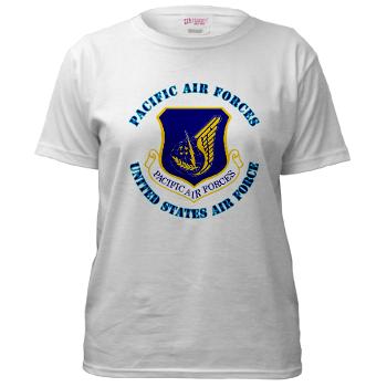 PAF - A01 - 04 - Pacific Air Forces with Text - Women's T-Shirt
