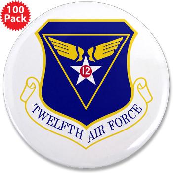 TAF - M01 - 01 - Twelfth Air Force - 3.5" Button (100 pack)