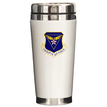 TAF - M01 - 03 - Twelfth Air Force - Ceramic Travel Mug