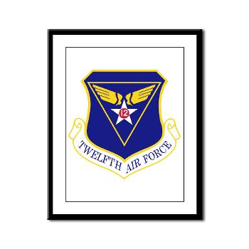 TAF - M01 - 02 - Twelfth Air Force - Framed Panel Print