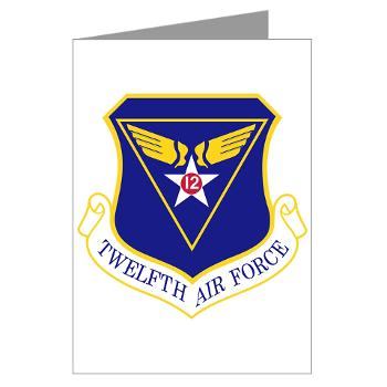 TAF - M01 - 02 - Twelfth Air Force - Greeting Cards (Pk of 10) - Click Image to Close