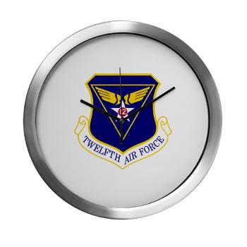 TAF - M01 - 03 - Twelfth Air Force - Modern Wall Clock