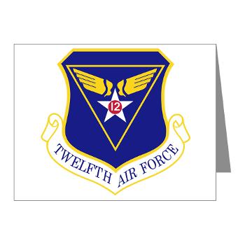 TAF - M01 - 02 - Twelfth Air Force - Note Cards (Pk of 20)