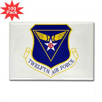 TAF - M01 - 01 - Twelfth Air Force - Rectangle Magnet (100 pack) - Click Image to Close