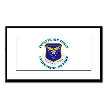 TAF - M01 - 02 - Twelfth Air Force with Text - Small Framed Print