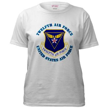 TAF - A01 - 04 - Twelfth Air Force with Text - Women's T-Shirt
