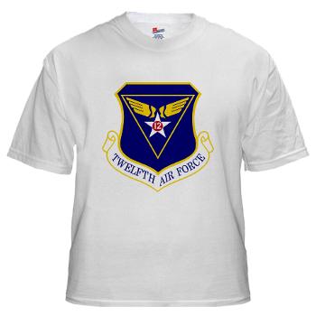 TAF - A01 - 04 - Twelfth Air Force - White t-Shirt