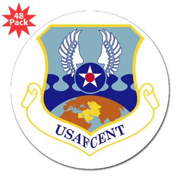 USAFCENT - M01 - 01 - United States Air Forces Central - 3" Lapel Sticker (48 pk)