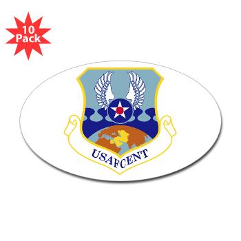 USAFCENT - M01 - 01 - United States Air Forces Central - Sticker (Oval 10 pk)