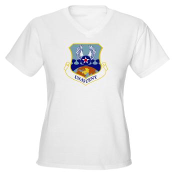 USAFCENT - A01 - 04 - United States Air Forces Central - Women's V-Neck T-Shirt