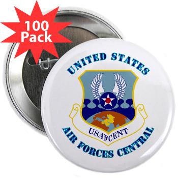 USAFCENT - M01 - 01 - United States Air Forces Central with Text - 2.25" Button (100 pack)