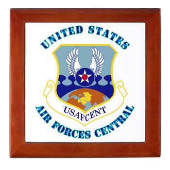 USAFCENT - M01 - 03 - United States Air Forces Central with Text - Keepsake Box