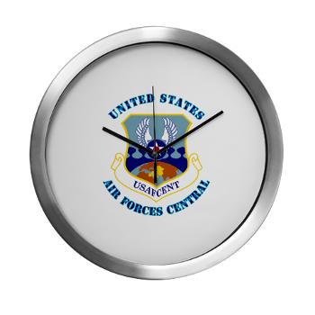 USAFCENT - M01 - 03 - United States Air Forces Central with Text - Modern Wall Clock