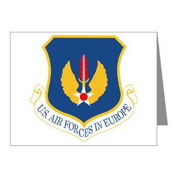 USAFE - M01 - 02 - United States Air Forces in Europe - Note Cards (Pk of 20)