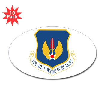USAFE - M01 - 01 - United States Air Forces in Europe - Sticker (Oval 10 pk)