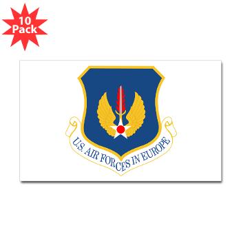 USAFE - M01 - 01 - United States Air Forces in Europe - Sticker (Rectangle 10 pk)
