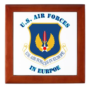USAFE - M01 - 03 - United States Air Forces in Europe with Text - Keepsake Box