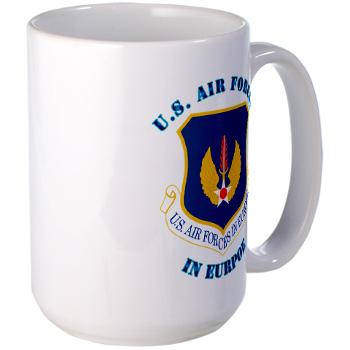 USAFE - M01 - 03 - United States Air Forces in Europe with Text - Large Mug